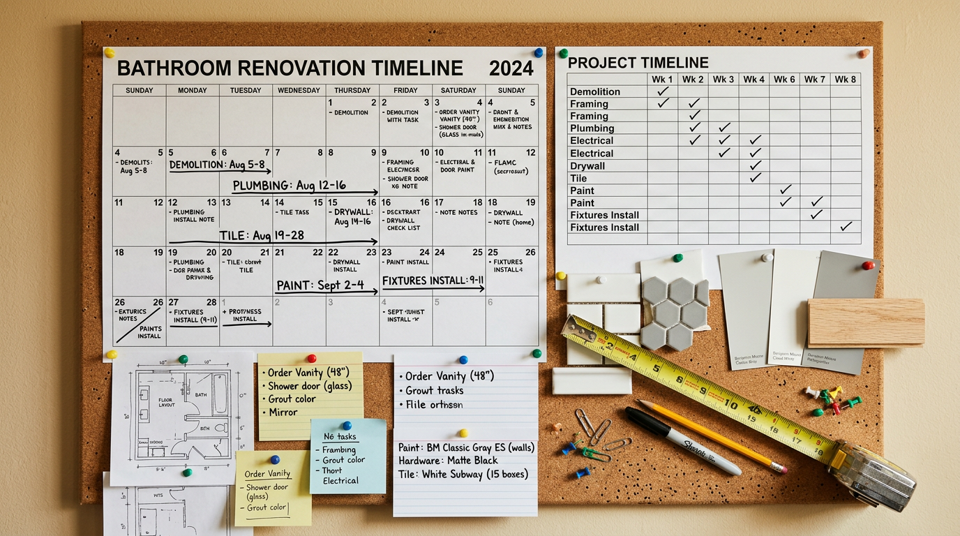 How Long Does a Bathroom Remodel Take? A Timeline Guide
